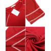 Ekouaer Women’s Nightshirt Long Sleeve Nightgown Round Neck Sleepwear Full Length Pajama Dress with Pockets Loungewear S-XXL(A-red)