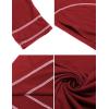 Ekouaer Women’s Nightshirt Long Sleeve Nightgown Round Neck Sleepwear Full Length Pajama Dress with Pockets Loungewear S-XXL(A-wine Red)