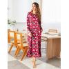 Ekouaer Women’s Nightshirt Long Sleeve Nightgown Round Neck Sleepwear Full Length Pajama Dress with Pockets Loungewear S-XXL(Christmas Penguin)