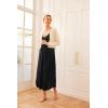 Ekouaer Womens Sleeveless Nightgown Full Slip Nightshirt Print Nightwear Full Length Loungewear Soft Nightdress(Black)