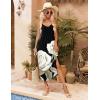 Ekouaer Womens Sleeveless Nightgown Full Slip Nightshirt Print Nightwear Full Length Loungewear Soft Nightdress(Black Rose)