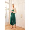 Ekouaer Womens Sleeveless Nightgown Full Slip Nightshirt Print Nightwear Full Length Loungewear Soft Nightdress(Dark Green)