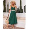 Ekouaer Womens Sleeveless Nightgown Full Slip Nightshirt Print Nightwear Full Length Loungewear Soft Nightdress(Dark Green)