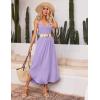 Ekouaer Womens Sleeveless Nightgown Full Slip Nightshirt Print Nightwear Full Length Loungewear Soft Nightdress(Lilac)