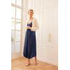 Ekouaer Womens Sleeveless Nightgown Full Slip Nightshirt Print Nightwear Full Length Loungewear Soft Nightdress(Navy Blue)