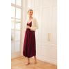 Ekouaer Womens Sleeveless Nightgown Full Slip Nightshirt Print Nightwear Full Length Loungewear Soft Nightdress(Wine Red)