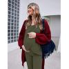Ekouaer Maternity Nursing Pajama Set Long Sleeve Top & Pants with Pockets Breastfeeding Sleepwear Double Layer Pregnancy(Army Green)