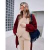 Ekouaer Maternity Nursing Pajama Set Long Sleeve Top & Pants with Pockets Breastfeeding Sleepwear Double Layer Pregnancy(Khaki)
