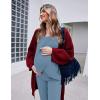 Ekouaer Maternity Nursing Pajama Set Long Sleeve Top & Pants with Pockets Breastfeeding Sleepwear Double Layer Pregnancy(Salvia Blue)