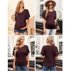 Ekouaer Maternity Shirts 3 Packs Dolman Sleeve Side Ruched Tops Tunic Casual Pregnancy Clothes(Gray/Dark Red/Green)