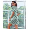 Ekouaer Silk Sleep Shirts for Women Satin Nightshirt Tshirt Nightgown Sleepwear Shirt Dress With Chest Pocket S-2XL(Butterfly Green)