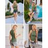 Ekouaer Women Maternity Tank Tops 3 Packs Crew Neck Ribbed Pregnancy Shirts Mama Clothes(3pcs Black/ Burgundy Red/ Army Green)
