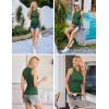 Ekouaer Women Maternity Tank Tops 3 Packs Crew Neck Ribbed Pregnancy Shirts Mama Clothes(3pcs Black/ Burgundy Red/ Dark Green)