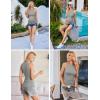 Ekouaer Women Maternity Tank Tops 3 Packs Crew Neck Ribbed Pregnancy Shirts Mama Clothes(3pcs Black/ Grey/ Army Green)