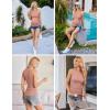 Ekouaer Women Maternity Tank Tops 3 Packs Crew Neck Ribbed Pregnancy Shirts Mama Clothes(3pcs Dirty Pink/ Grey/ Light Green)