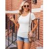 Ekouaer Womens Maternity Shirts 3 Packs Side Ruched Pregnancy Tee Top Tunic Blouse Casual Mama Clothes S-XXL(3pcs Black / Brown / White)