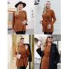 Ekouaer Women’s Maternity Shirts Long Sleeve Pregnancy Tops Casual Ribbed Knit Winter Pregnant Blouses(B Brick Red)