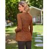 Ekouaer Women’s Maternity Shirts Long Sleeve Pregnancy Tops Casual Ribbed Knit Winter Pregnant Blouses(B Brick Red)