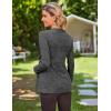 Ekouaer Women’s Maternity Shirts Long Sleeve Pregnancy Tops Casual Ribbed Knit Winter Pregnant Blouses(Medium Grey)