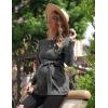 Ekouaer Women’s Maternity Shirts Long Sleeve Pregnancy Tops Casual Ribbed Knit Winter Pregnant Blouses(Medium Grey)