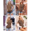 Ekouaer Womens Maternity Shirts Short Sleeve 3 Packs Crew Neck Pregnancy Tee Tops Tunic Blouse Soft Mama Clothes S-XXL(3pcs Black / Brown / Khaki)
