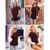 Ekouaer Womens Maternity Shirts Short Sleeve 3 Packs Crew Neck Pregnancy Tee Tops Tunic Blouse Soft Mama Clothes S-XXL(3pcs Black / Burgundy Red / Green)