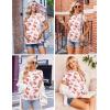 Ekouaer Womens Maternity Shirts Short Sleeve 3 Packs Crew Neck Pregnancy Tee Tops Tunic Blouse Soft Mama Clothes S-XXL(3pcs Black / Dirty Pink / Floral)