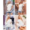 Ekouaer Womens Maternity Shirts Short Sleeve 3 Packs Crew Neck Pregnancy Tee Tops Tunic Blouse Soft Mama Clothes S-XXL(3pcs Black / Dirty Pink / White)