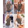 Ekouaer Womens Maternity Shirts Short Sleeve 3 Packs Crew Neck Pregnancy Tee Tops Tunic Blouse Soft Mama Clothes S-XXL(3pcs Floral / Dark Grey / Army Green)