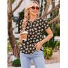 Ekouaer Womens Maternity Shirts Short Sleeve 3 Packs Crew Neck Pregnancy Tee Tops Tunic Blouse Soft Mama Clothes S-XXL(3pcs Floral / Dark Grey / Army Green)