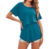 Ekouaer Women’s Maternity Shirts Short Sleeves Nursing Tops 3 Pack Double Laye Breastfeeding Tees Pregnancy Clothes S-XXL(3pcs- Red + Lake Green + Blue Green)