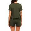 Ekouaer Womens Nursing Pajamas Maternity Breastfeeding Pjs Sleepwear Layer Soft Postpartum Lounge Set Pregnancy Clothes(A Olive)