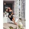 Ekouaer Womens Satin Nightgown Sexy Lingerie Sleepwear Spaghetti Strap Cowl Neck Elegant Long Slip Satin Silk Midi Dress(Black)