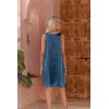 Ekouaer Women’s Satin Silk Nightgown V Neck Nightie Tank Sleepshirt Sleeveless Summer Dress Comfy Loungewear(Blue)