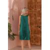 Ekouaer Women’s Satin Silk Nightgown V Neck Nightie Tank Sleepshirt Sleeveless Summer Dress Comfy Loungewear(Blue Green)