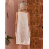 Ekouaer Women’s Satin Silk Nightgown V Neck Nightie Tank Sleepshirt Sleeveless Summer Dress Comfy Loungewear(Champagne)