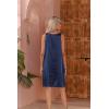 Ekouaer Women’s Satin Silk Nightgown V Neck Nightie Tank Sleepshirt Sleeveless Summer Dress Comfy Loungewear(Navy Blue)