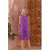 Ekouaer Women’s Satin Silk Nightgown V Neck Nightie Tank Sleepshirt Sleeveless Summer Dress Comfy Loungewear(Purple)