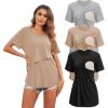 3pcs- Black + Khaki + Light Gray