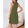 Ekouaer Labor and Delivery Gown for Hospital 3 in 1 Nursing Dress Sleeveless Maternity Snap Button Breastfeeding Nightgown(Army Green)