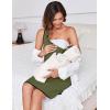 Ekouaer Labor and Delivery Gown for Hospital 3 in 1 Nursing Dress Sleeveless Maternity Snap Button Breastfeeding Nightgown(Army Green)