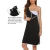 Ekouaer Labor and Delivery Gown for Hospital 3 in 1 Nursing Dress Sleeveless Maternity Snap Button Breastfeeding Nightgown(Black)