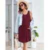 Ekouaer Labor and Delivery Gown for Hospital 3 in 1 Nursing Dress Sleeveless Maternity Snap Button Breastfeeding Nightgown(Deep Red)