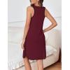 Ekouaer Labor and Delivery Gown for Hospital 3 in 1 Nursing Dress Sleeveless Maternity Snap Button Breastfeeding Nightgown(Deep Red)