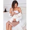 Ekouaer Labor and Delivery Gown for Hospital 3 in 1 Nursing Dress Sleeveless Maternity Snap Button Breastfeeding Nightgown(Dusty Pink)