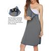 Ekouaer Labor and Delivery Gown for Hospital 3 in 1 Nursing Dress Sleeveless Maternity Snap Button Breastfeeding Nightgown(Grey)