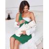 Ekouaer Labor and Delivery Gown for Hospital 3 in 1 Nursing Dress Sleeveless Maternity Snap Button Breastfeeding Nightgown(Ivy Green)