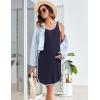 Ekouaer Labor and Delivery Gown for Hospital 3 in 1 Nursing Dress Sleeveless Maternity Snap Button Breastfeeding Nightgown(Navy Blue)