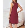 Ekouaer Labor and Delivery Gown for Hospital 3 in 1 Nursing Dress Sleeveless Maternity Snap Button Breastfeeding Nightgown(Wine Red)