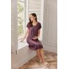 Ekouaer Nursing Nightgown Labor and Delivery Gown Hospital Breastfeeding Dress for Women Short Sleeve Maternity Sleepwear(Maroon Red)